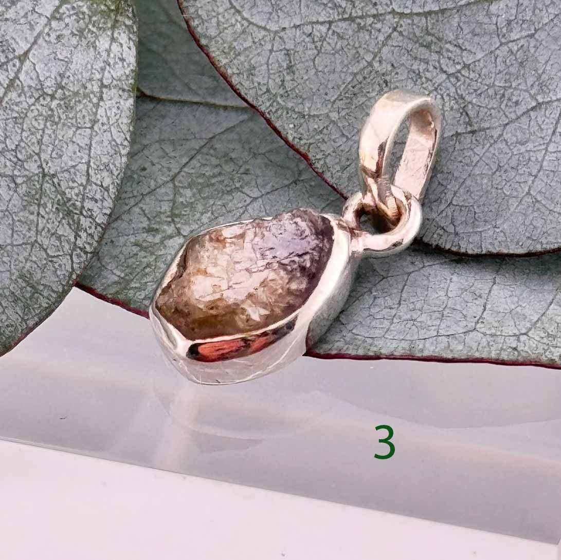 Echter Rohdiamant in Silber