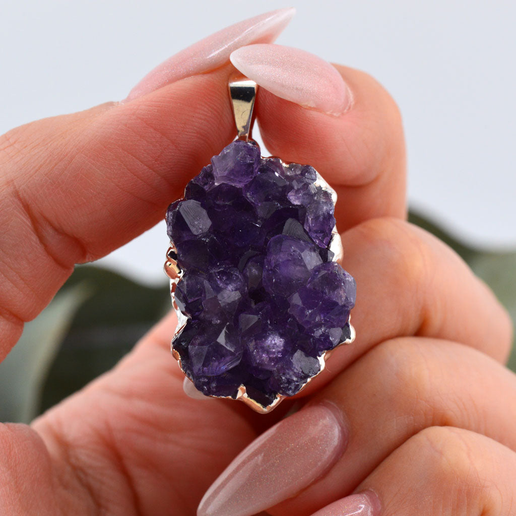 Amethyst Druse Anhänger
