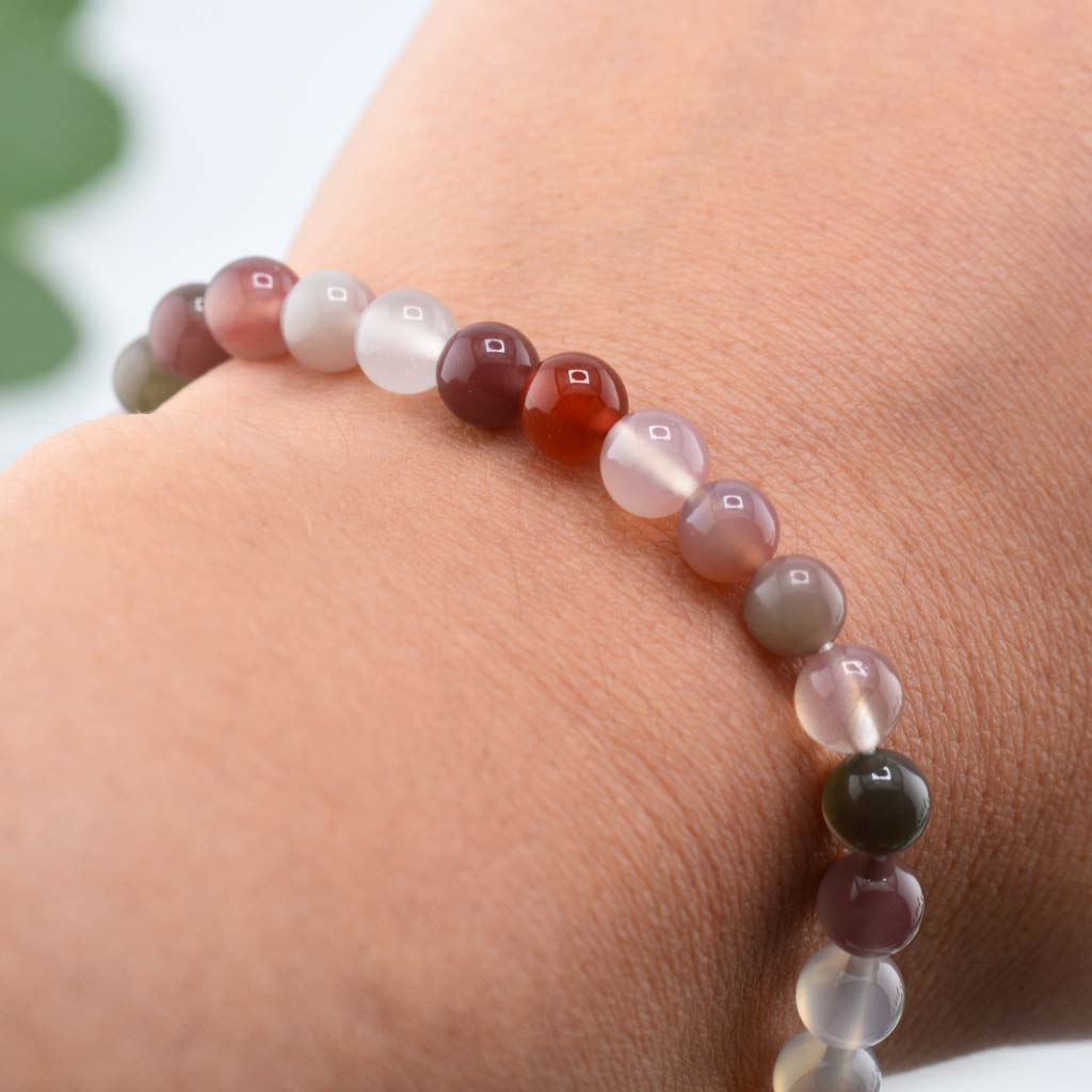 Afrikanischer Phantom Achat Armband