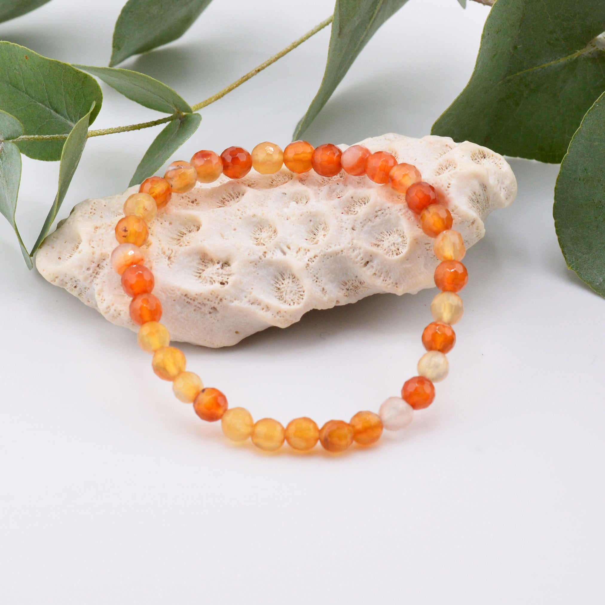 Carneol facettiert Armband rtw