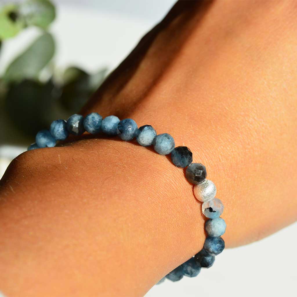 Aquamarin Armband facettiert